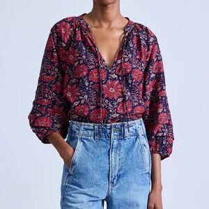 Apiece Apart Tule Top - S / Heritage Scarlet